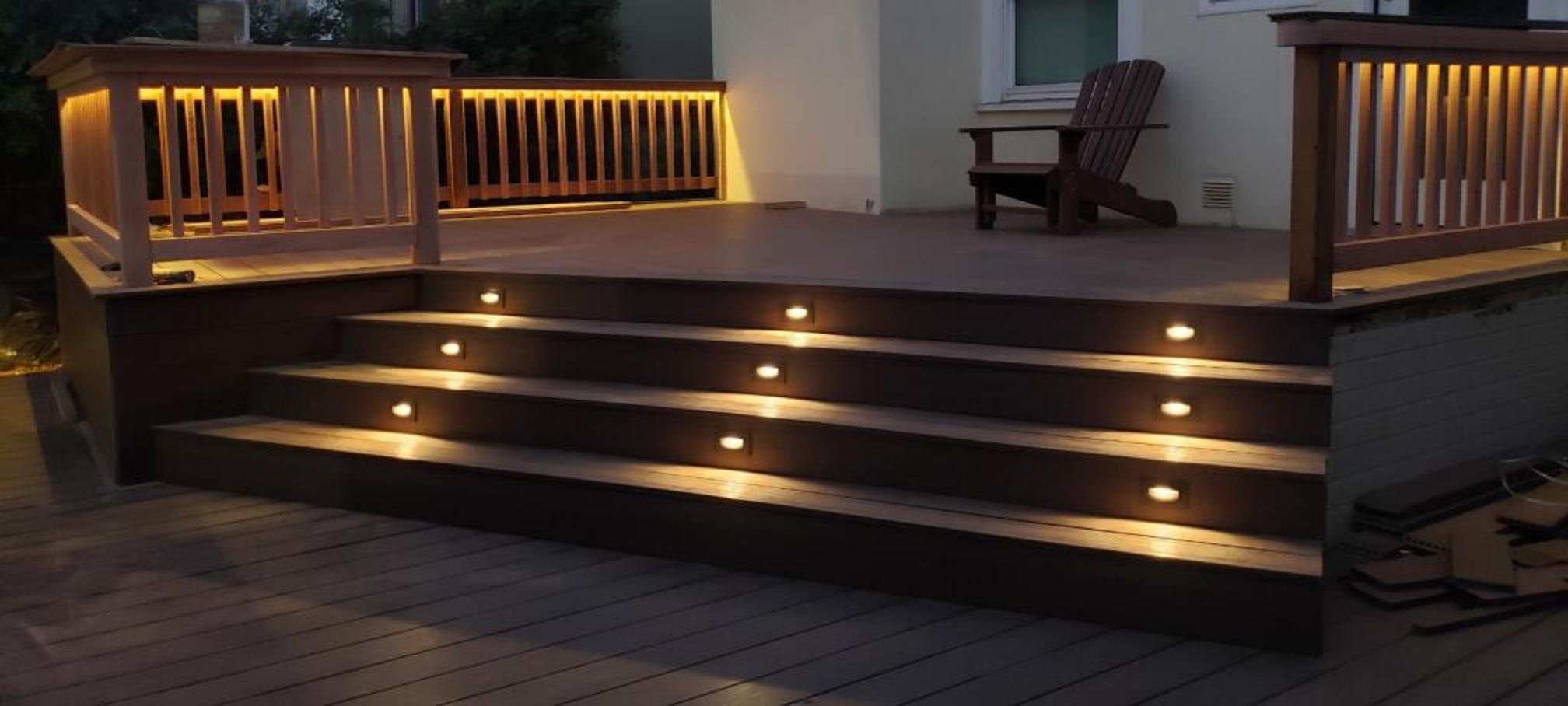 Wooden deck extension at a home in Alameda, CA